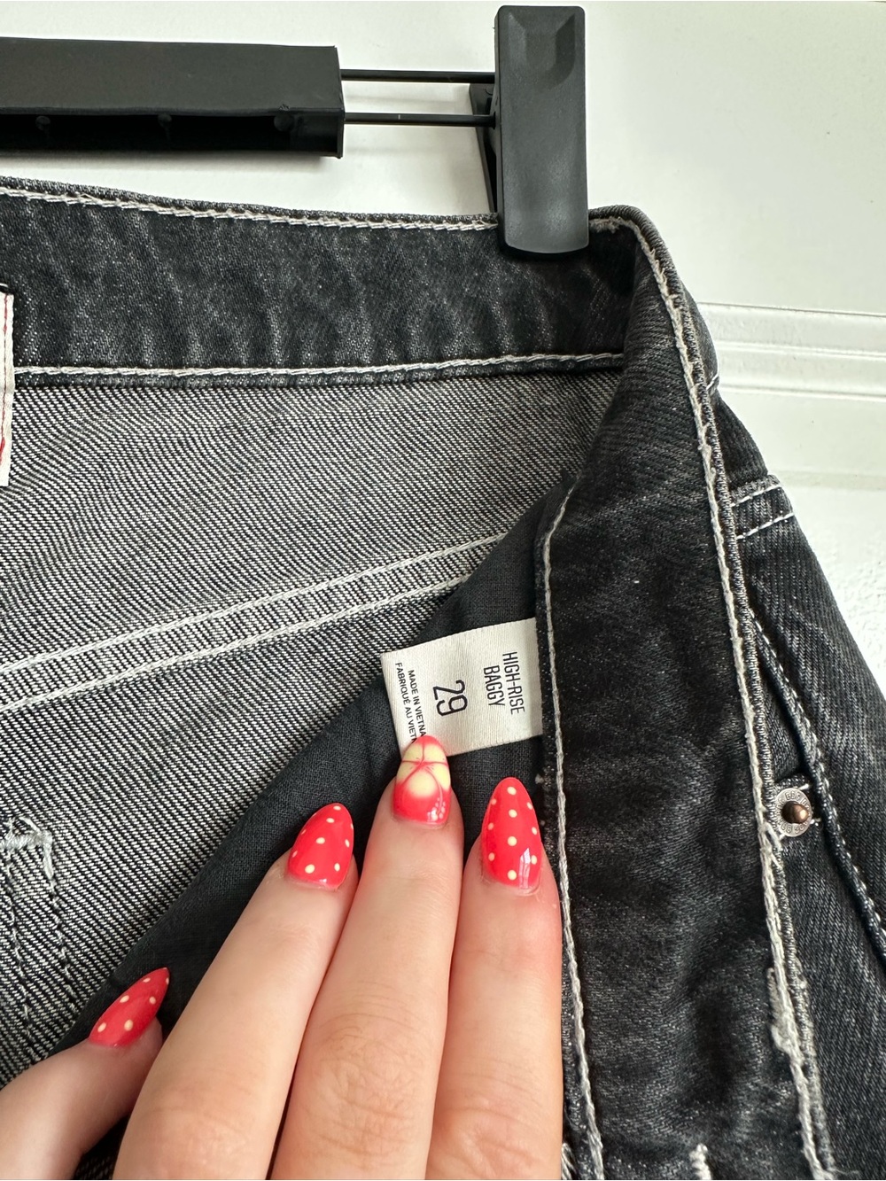 NWT BDG High-Waisted Baggy Jean — Embroidered - Picture 9 of 11